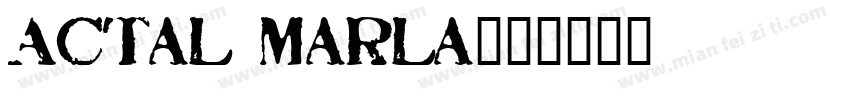 Actal Marla字体转换